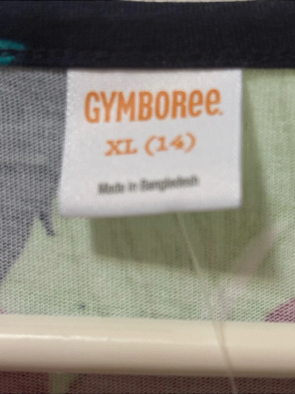 Gymboree Navy Dress with Pink Flamingos and Green Leaves